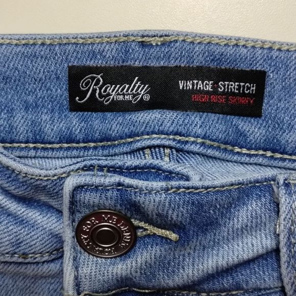 Royalty For Me High Rise Distressed Skinny Jeans - Picture 4 of 12